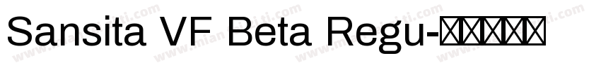 Sansita VF Beta Regu字体转换